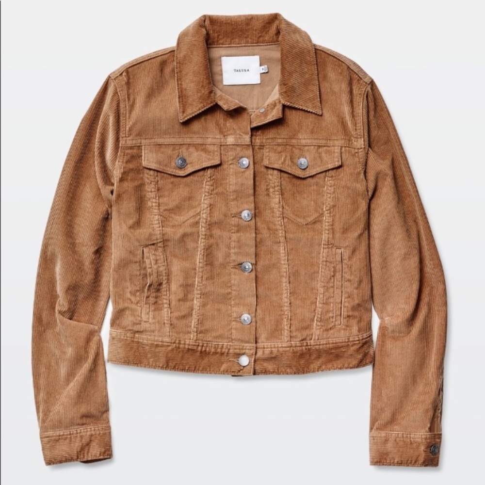 Aritzia Talula cropped corduroy jacket
